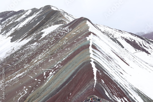 Rainbow mountain photo