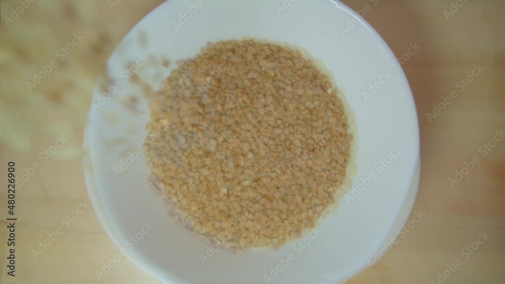 Healthy food for breakfast. Oatmeal, buckwheat, rice Healthy food for breakfast. Oatmeal, buckwheat, rice