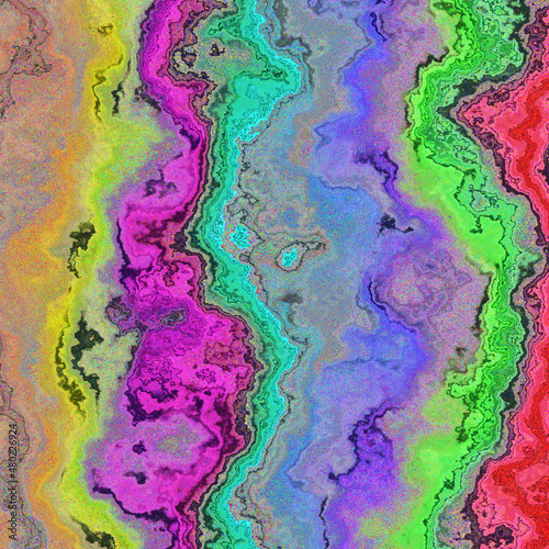 Digital rainbow liquid paint