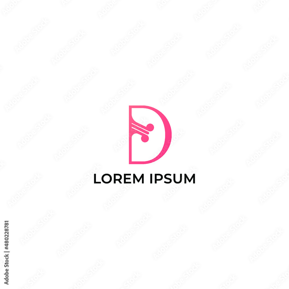 ABSTRACT ILLUSTRATION LETTER D LINE LOGO DESIGN INSPIRATION VECTOR FOR YOUR BUSINESS ABSTRACT ILLUSTRATION LETTER D LINE LOGO DESIGN INSPIRATION VECTOR FOR YOUR BUSINESS
