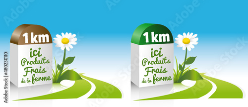 Consommer local, distance en kilomètre du producteur local, borne kilométrique, circuit court.
