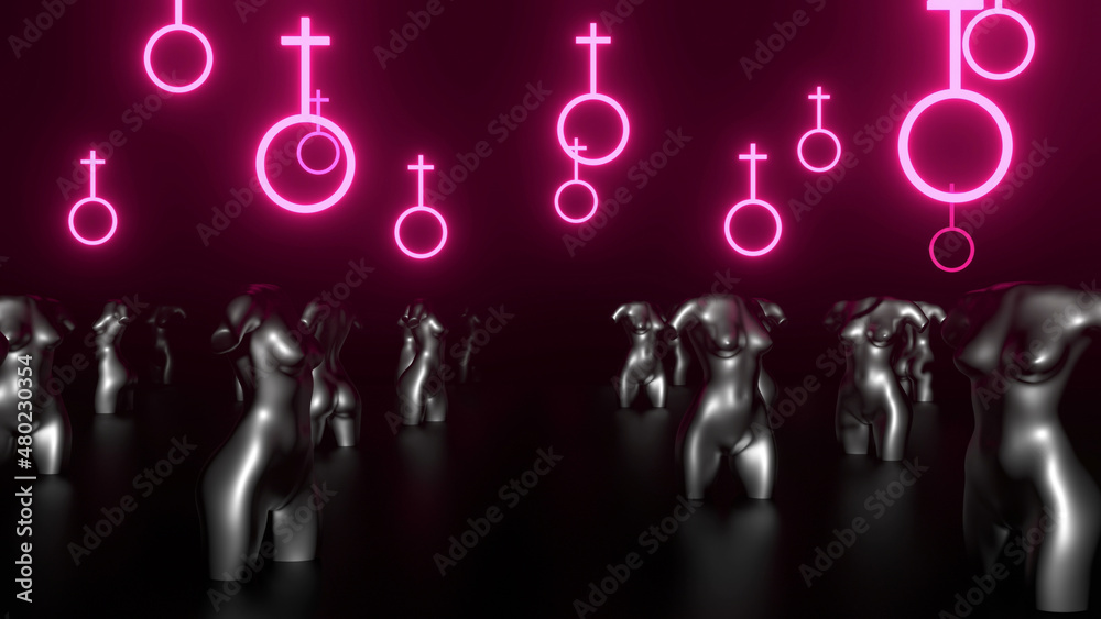Abstract Figure Woman Background 3d Render Abstract Figure Woman Background 3d Render