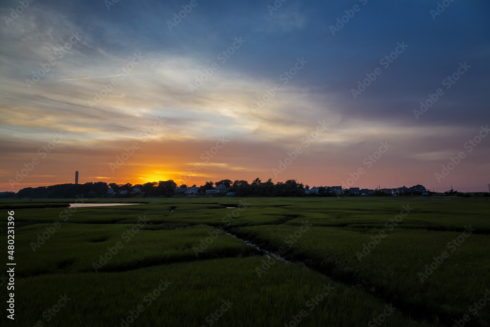 Fototapeta premium Beautiful Sunset in Cape Cod, Massachusetts