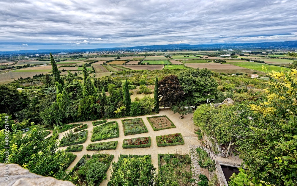 Jardin, La Garde-Adhémar, Drôme, Auvergne-Rhône-Alpes, France