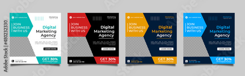 Digital Marketing Social Media Post Template | Social Media Post Design for Digital Marketing Agency |Facebook Instagram post design	