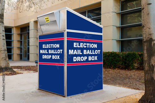 Election mail ballot drop box .