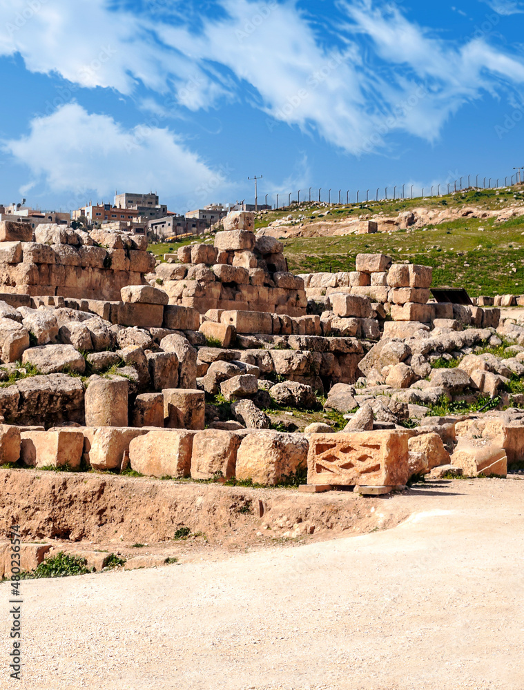 Roman archeological remains in Jerash