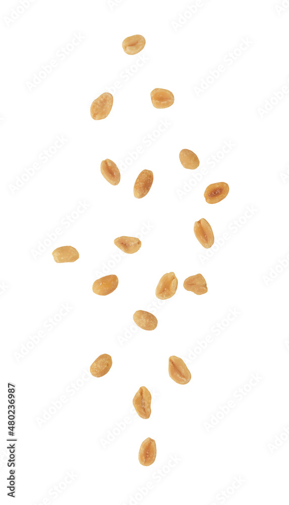 Salted peanuts isolated Salted peanuts isolated