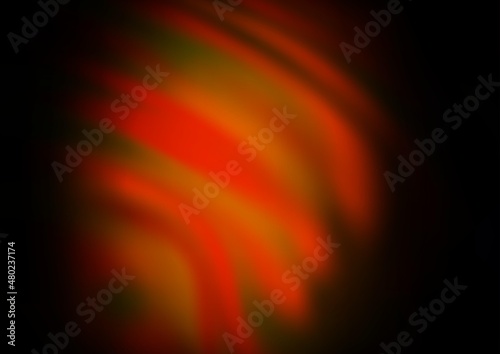 Dark Yellow  Orange vector abstract blurred template.