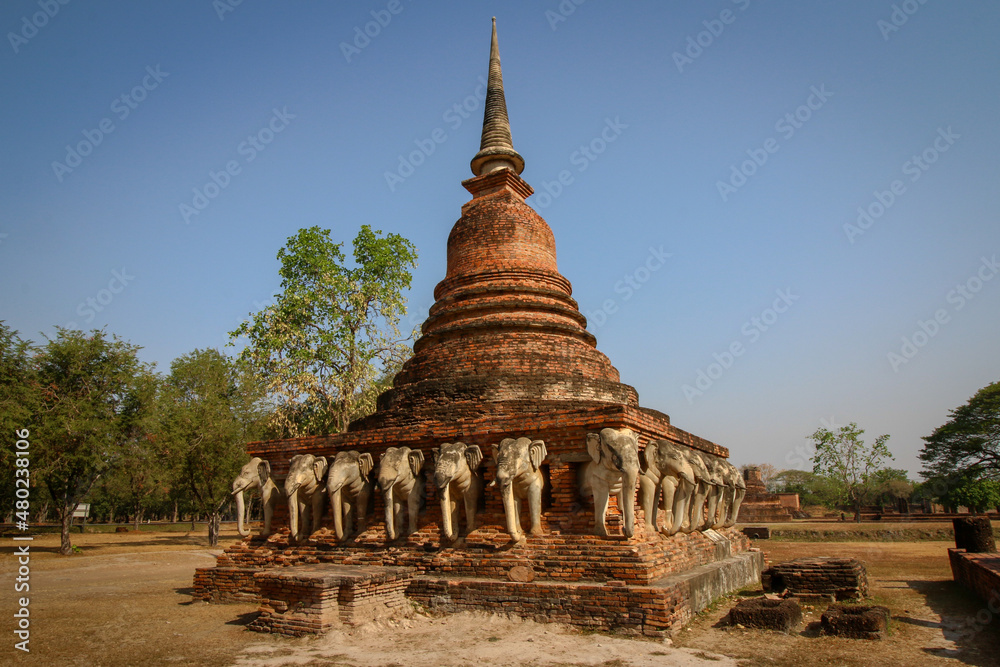 Ruins from the historic city of Sukhothai