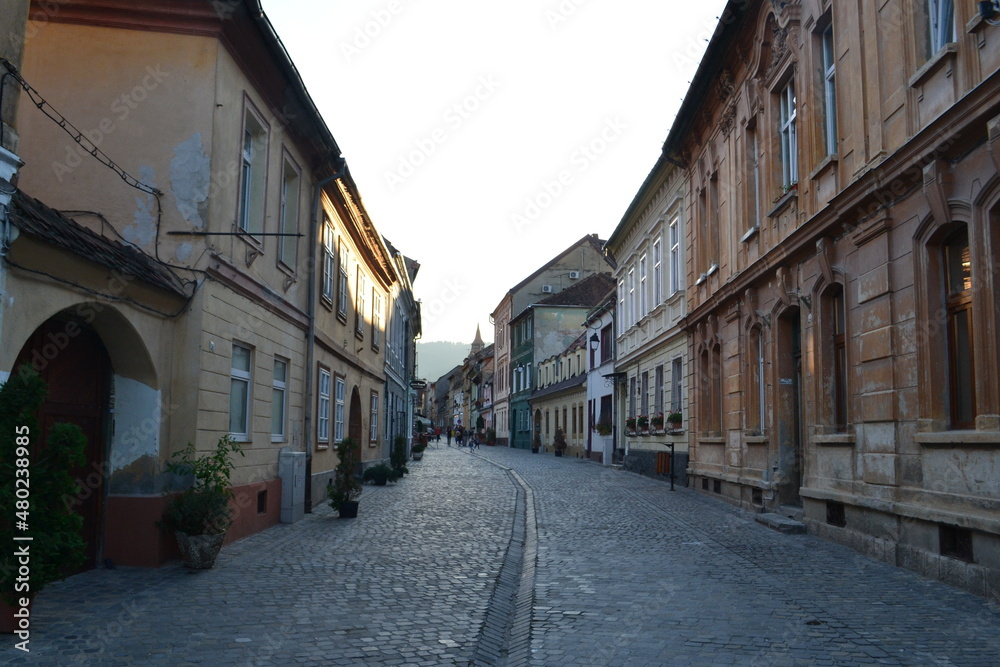 Narrow street in the town