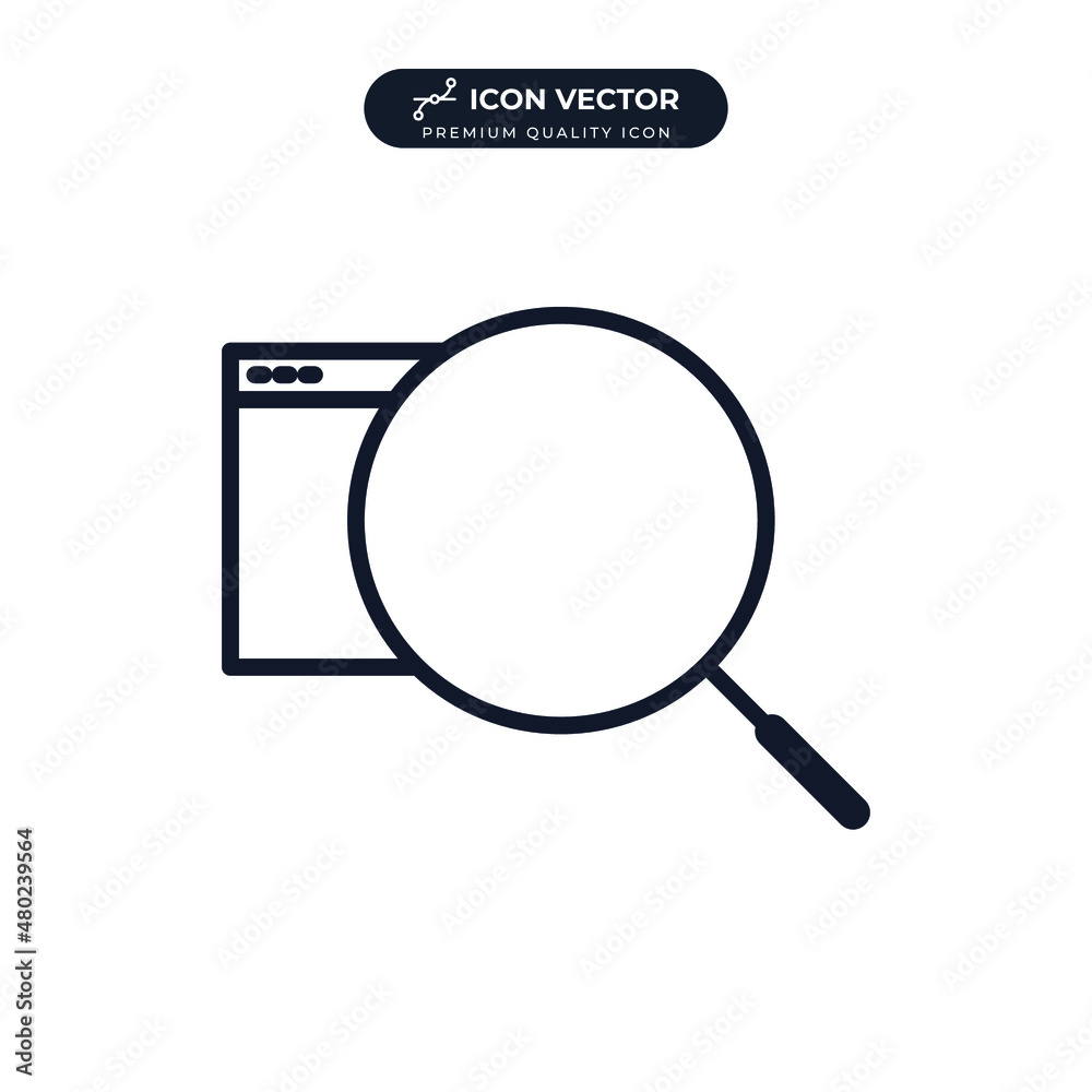 Search icon symbol template for graphic and web design collection logo vector illustration Search icon symbol template for graphic and web design collection logo vector illustration