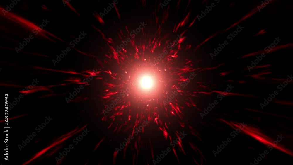 Glowing Red Light Energy Wave Effect Overlay Background