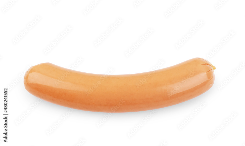 pork sausages, isolated on white background. pork sausages, isolated on white background.