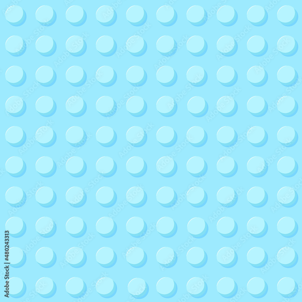 Block pastel blue plastic toys seamless pattern.Constructor. Vector illustration Block pastel blue plastic toys seamless pattern.Constructor. Vector illustration