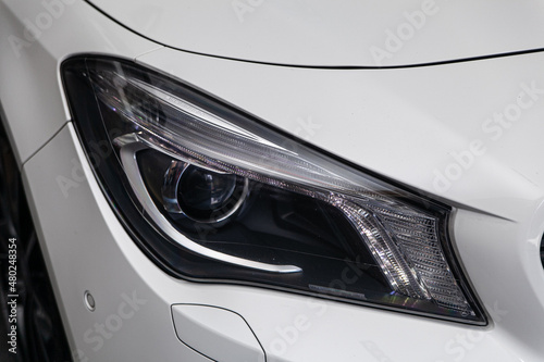 car headlight detail
