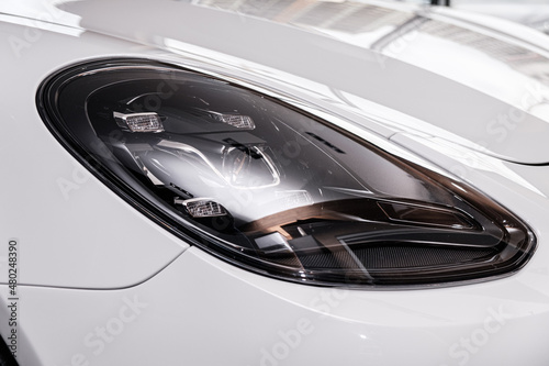 car headlight detail