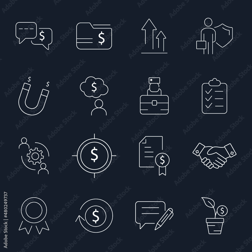 Business icons set . Business pack symbol vector elements for infographic web Business icons set . Business pack symbol vector elements for infographic web