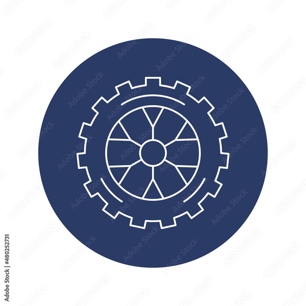 automobile car tyre gear icon automobile car tyre gear icon