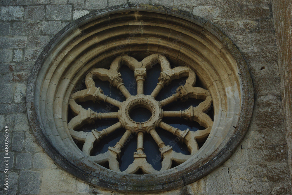 Manoppello - Abruzzo - The various external rose windows of the abbey of Santa Maria d'Arabona