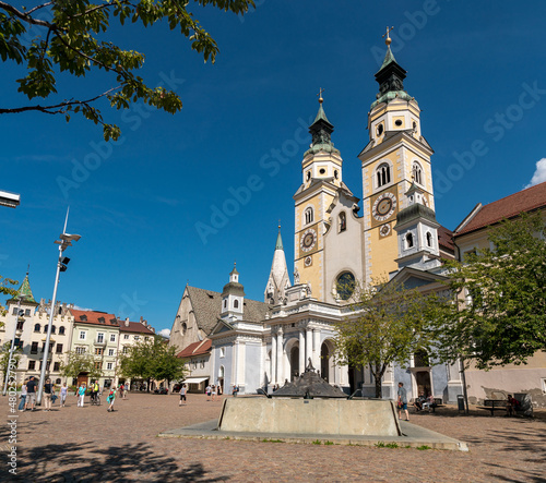 famous church in brixen - italy