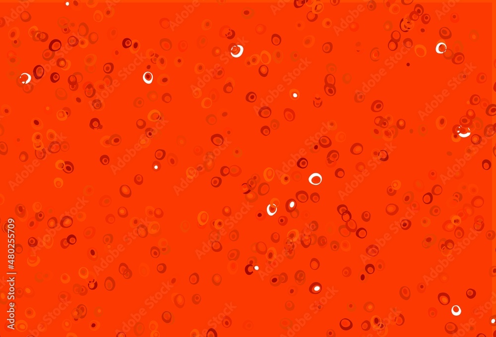 Light Orange vector layout with circle shapes. Light Orange vector layout with circle shapes.