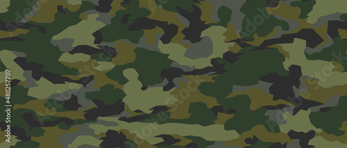 Full seamless military camouflage dark texture skin pattern vector for textile. Usable for Jacket Pants Shirt and Shorts. Dirty army camo masking design for hunting fabric print and wallpaper.
