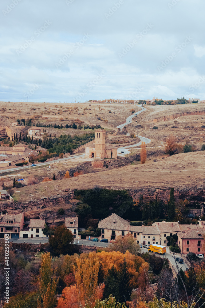 Obraz premium segovia landscape on the town 