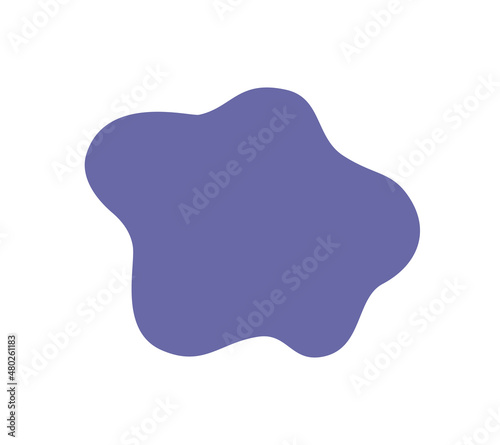 Liquid irregular blob shape very peri color vector element for banner