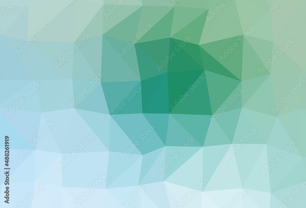 Light Blue, Green vector polygonal background. Light Blue, Green vector polygonal background.