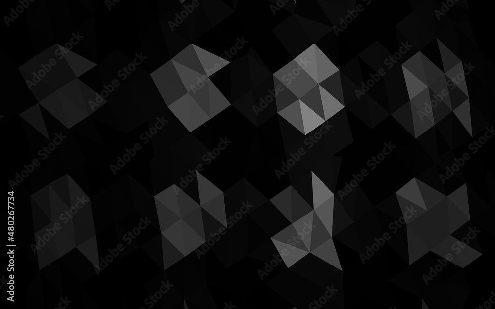 Dark Silver, Gray vector abstract mosaic background. Dark Silver, Gray vector abstract mosaic background.