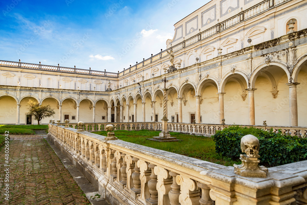 Naples Campania Italy. The Certosa di San Martino is a former monastery complex, now a museum, in Naples,.