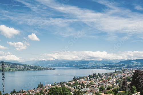 Zurich lake view in summer