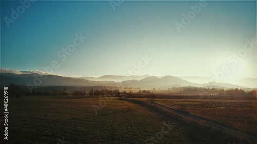 Polish Moutains - Giant Mountains - Sunset over the highlands - Poland - Rudawy Janowickie