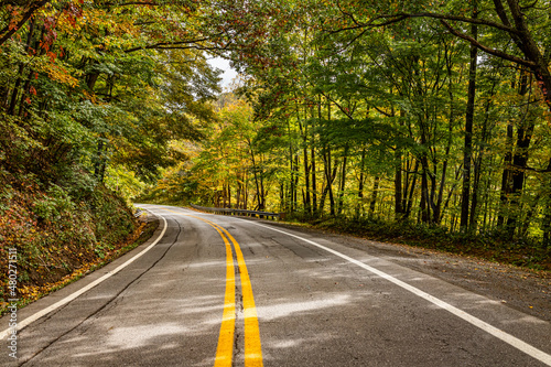Winding Country Road in West Virginia