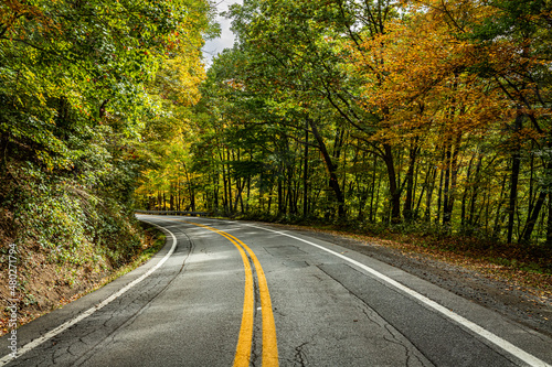 Winding Country Road in West Virginia