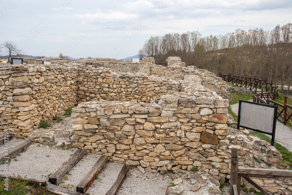 Ruins of Fortress Kaleto at town of Mezdra, Bulgaria