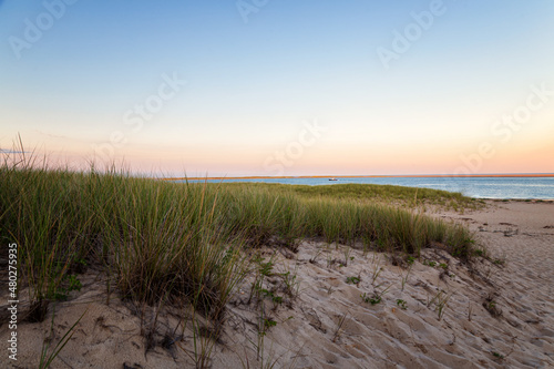 Fototapeta Naklejka Na Ścianę i Meble -  Beautiful Sunset on Cape Cod Beaches