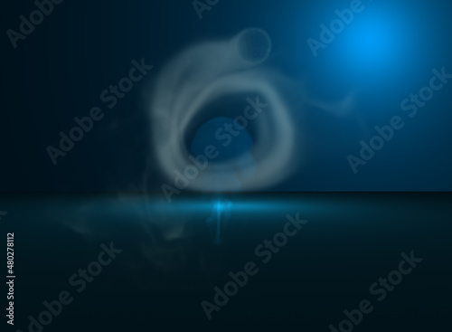 Tableau sur toile crazy background with psychedelic smoke