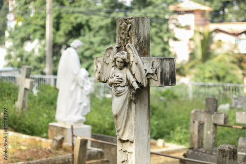 Cemetery Tomb Stones Memorial Plaques