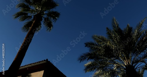 Sunset view of downtown Yuma, Arizona, USA.