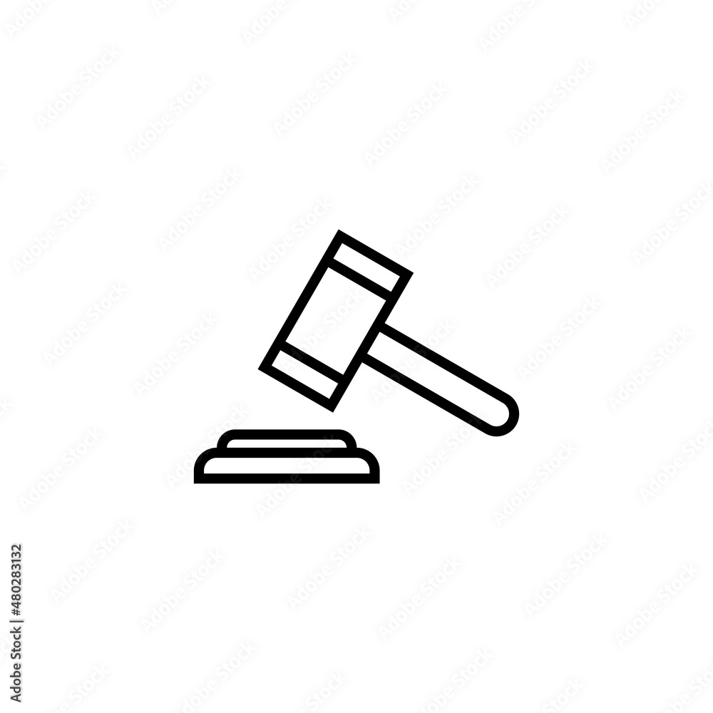 Gavel icon. judge gavel sign and symbol. law icon. auction hammer Gavel icon. judge gavel sign and symbol. law icon. auction hammer