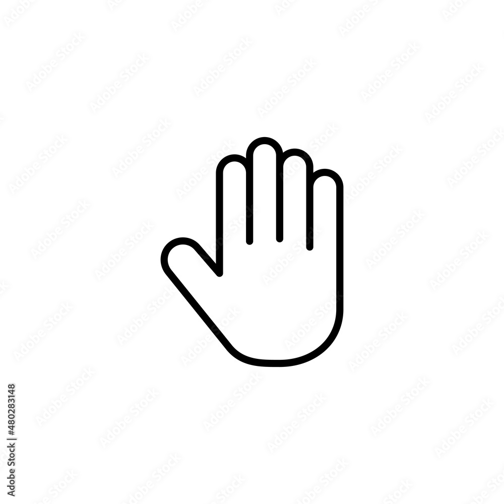 Hand icon. hand sign and symbol. hand gesture Hand icon. hand sign and symbol. hand gesture