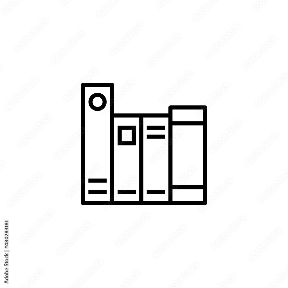 Library icon. education sign and symbol Library icon. education sign and symbol
