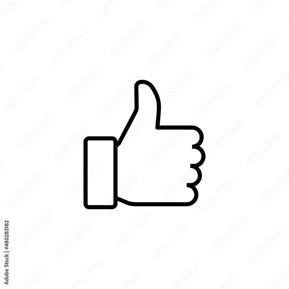 Like icon. Thumbs up sign and symbol. Hand like Like icon. Thumbs up sign and symbol. Hand like
