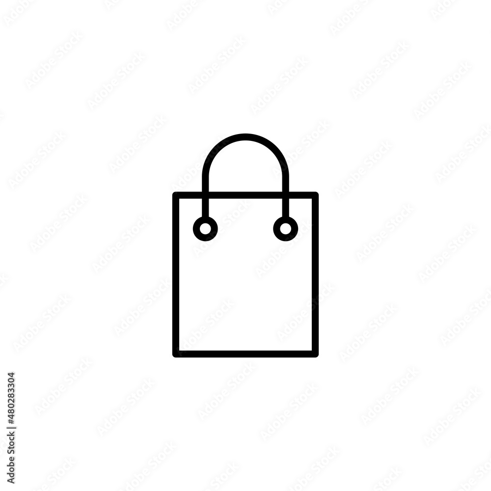 Shopping bag icon. shopping sign and symbol Shopping bag icon. shopping sign and symbol