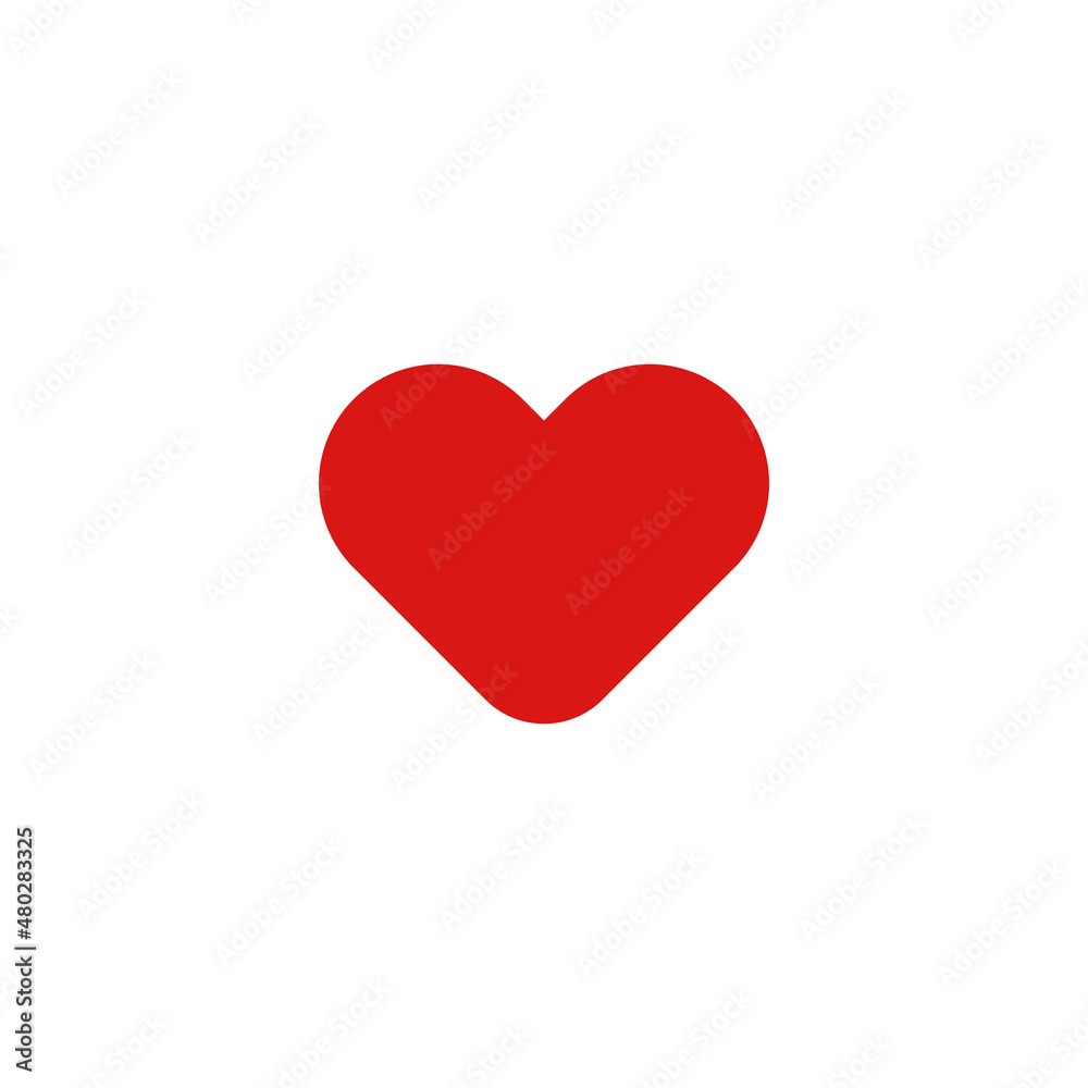 Small red heart icon. Vector. Small red heart icon. Vector.