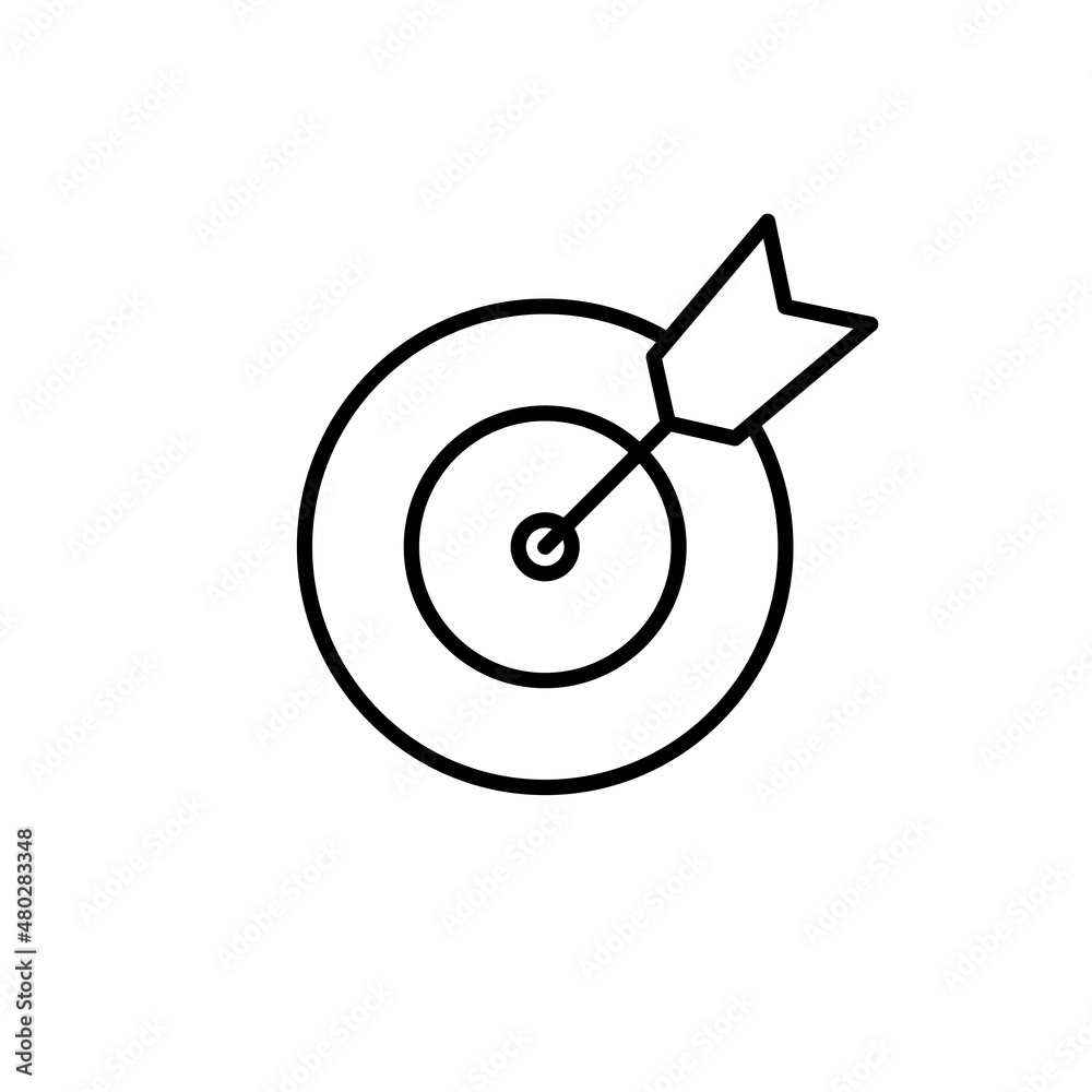 Target icon. goal icon vector. target marketing sign and symbol Target icon. goal icon vector. target marketing sign and symbol