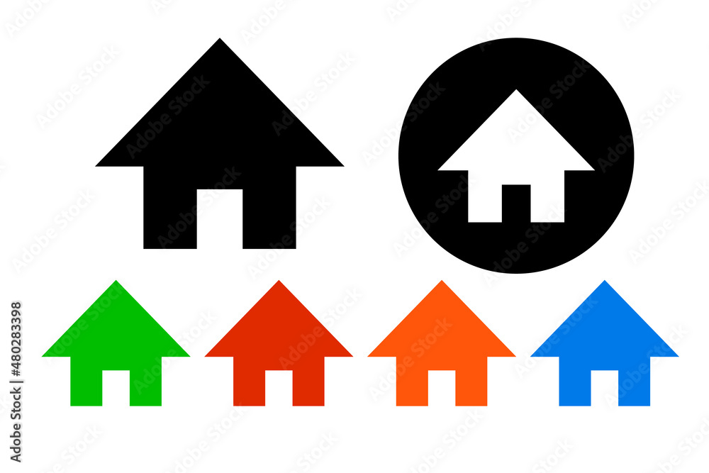 Home icon set. Vector about house. Home icon set. Vector about house.