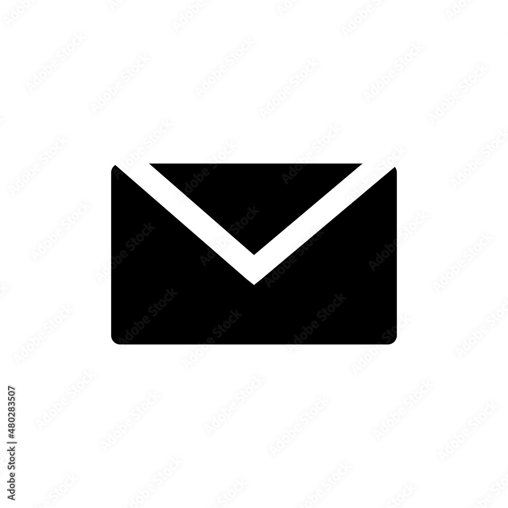 Mail silhouette icon. Business mail. Vector. Mail silhouette icon. Business mail. Vector.